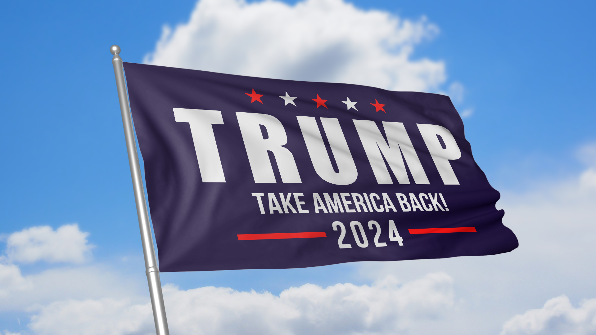 Trump 2024 Navy Flag 